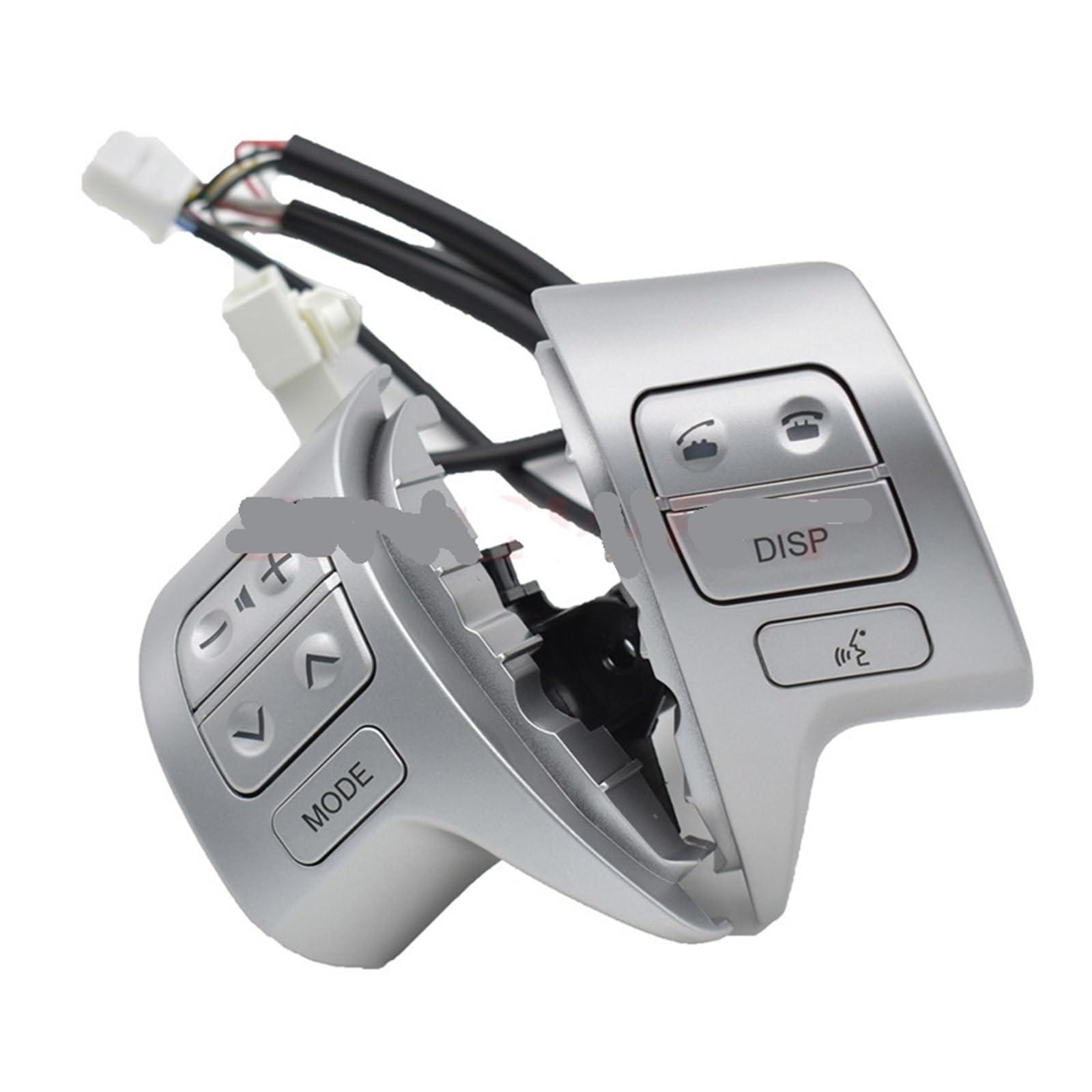 WUWMTUTCK Bluetooth-Lenkrad-Audio-Steuerschalter 84250-02200 Passend for Toyota Corolla ZRE15 2007~2009 84250-12020(Silvery) von WUWMTUTCK