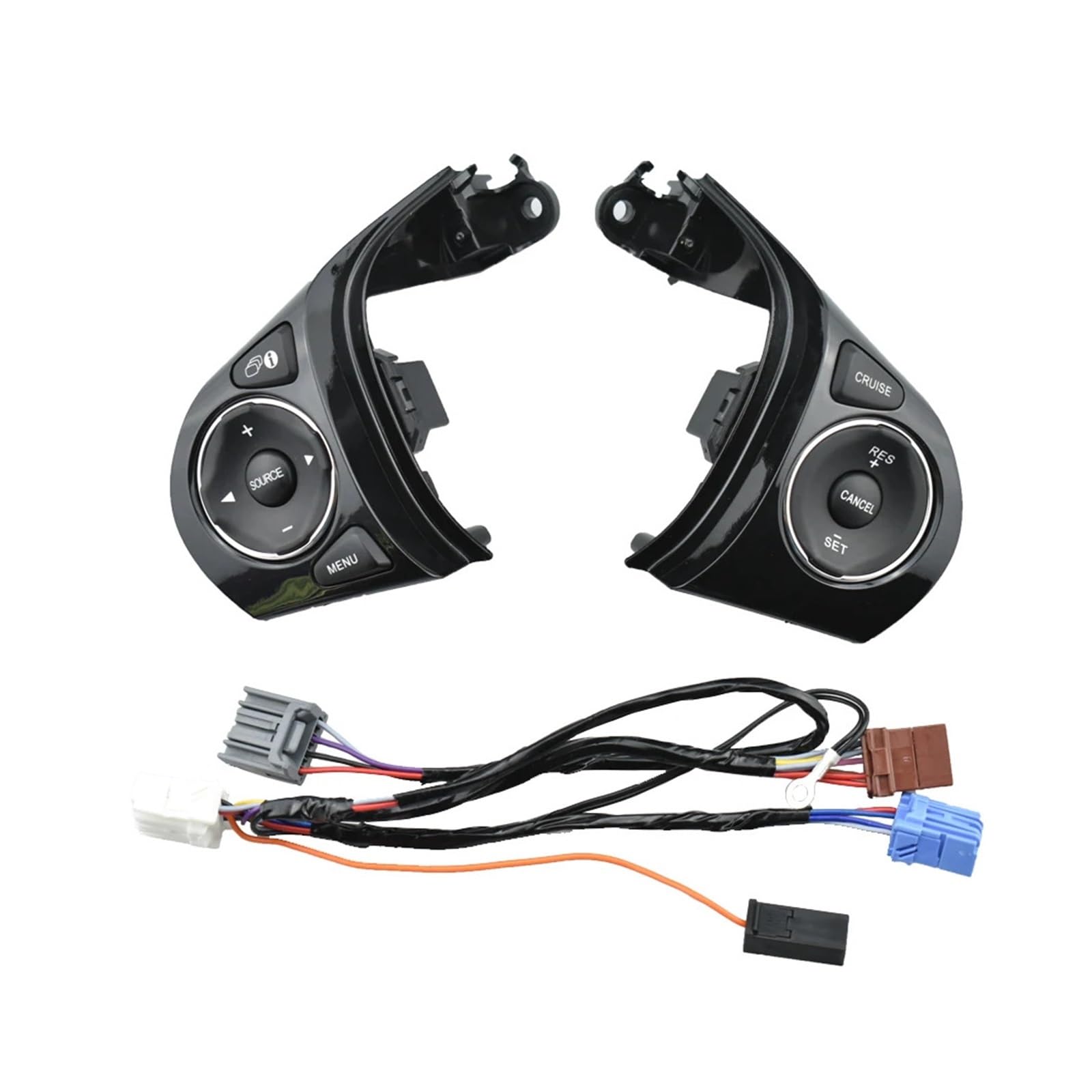 WUWMTUTCK Lenkrad-Steuerschalter Tempomat Taste Passend for Honda Civic 1.8L 2012 2013 2014 2015 35880-TR6-A01(1-Switch plus cable) von WUWMTUTCK