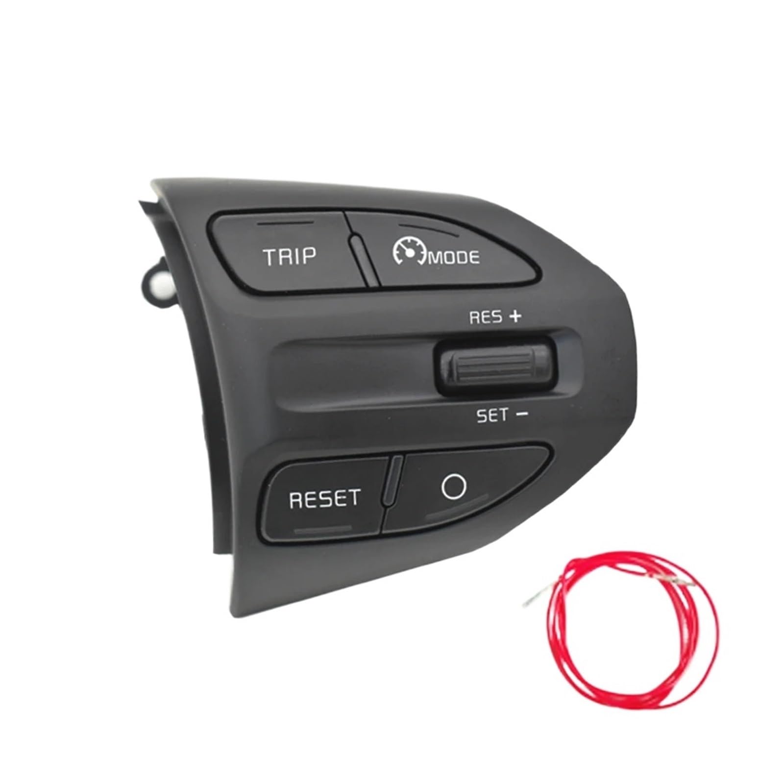 WUWMTUTCK Lenkrad-Tempomat-Tasten passend for KIA K2 RIO 2017 2018 2019 RIO 4 Bluetooth-Telefon-Lautstärkeschalter Schaltknauf for Autoteile(Model E-Red line) von WUWMTUTCK