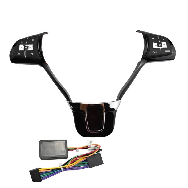 WUWMTUTCK Lenkradknopfschalter Lautstärkeknopf Audioschalter Telefonknopf Passend for VW Jetta Golf Polo Passat Naben Autozubehör(Style B Thin) von WUWMTUTCK