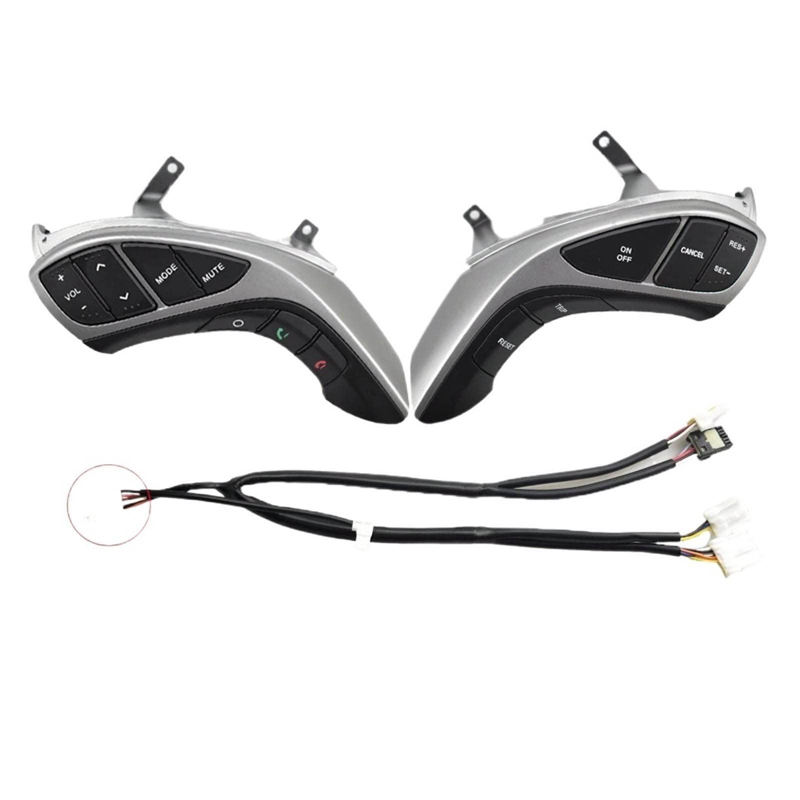 WUWMTUTCK Passend for Hyundai Elantra 2012–2015 I30, Multifunktions-Lenkradtaste, Audio- und Tempomat-Taste, Auto-Lenkrad(High configuration) von WUWMTUTCK