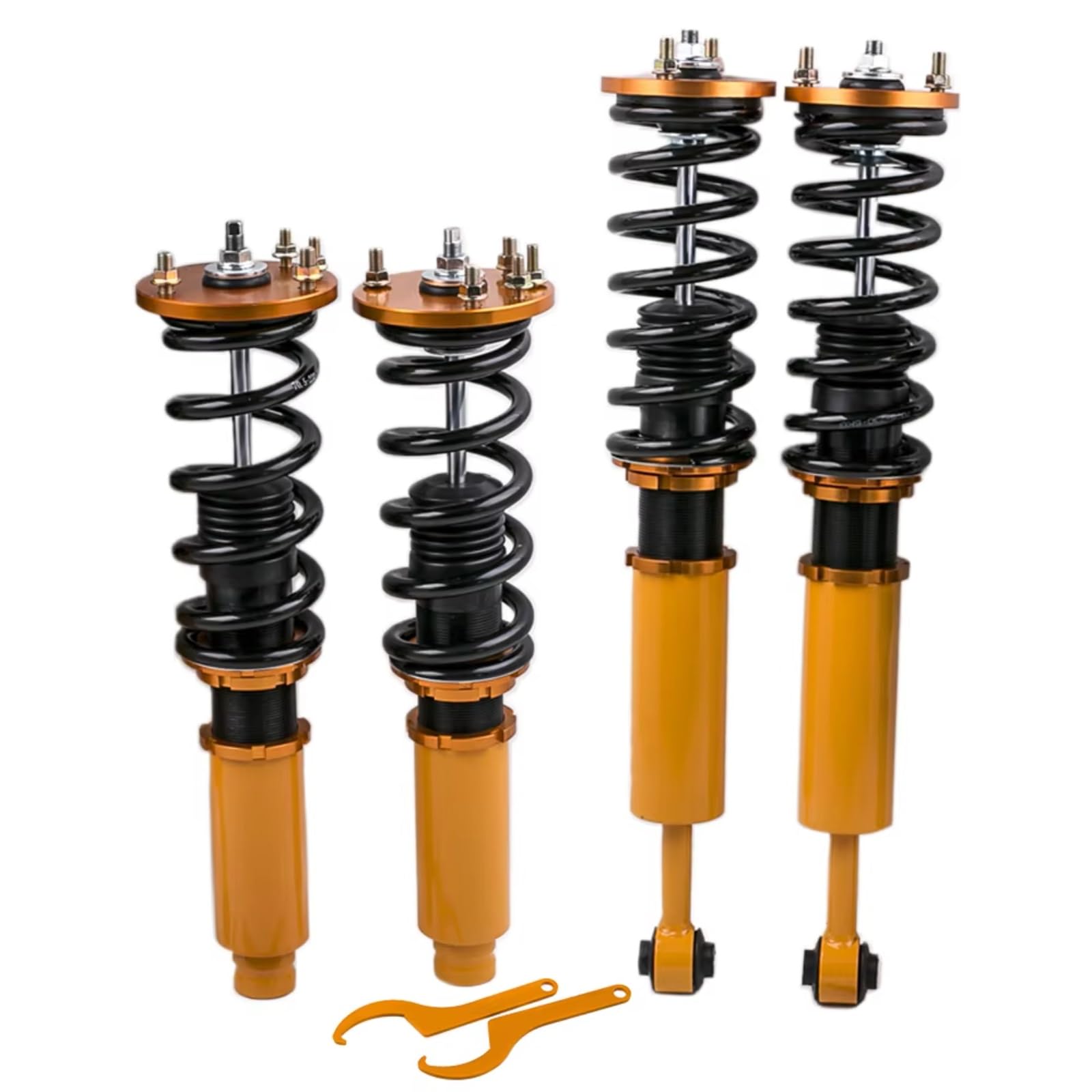 Fahrwerk Stoßdämpfer Set Kompatibel Mit Acura Für Tl Ii Ua5 1999–2003 Für Cl Ii Ya4 2001–2003 Gewindefahrwerke, Federbeine, Vollständige Gewindefahrwerksstreben, Stoßdämpfer-Aufhängungssätze(Yellow) von WUYDKEL