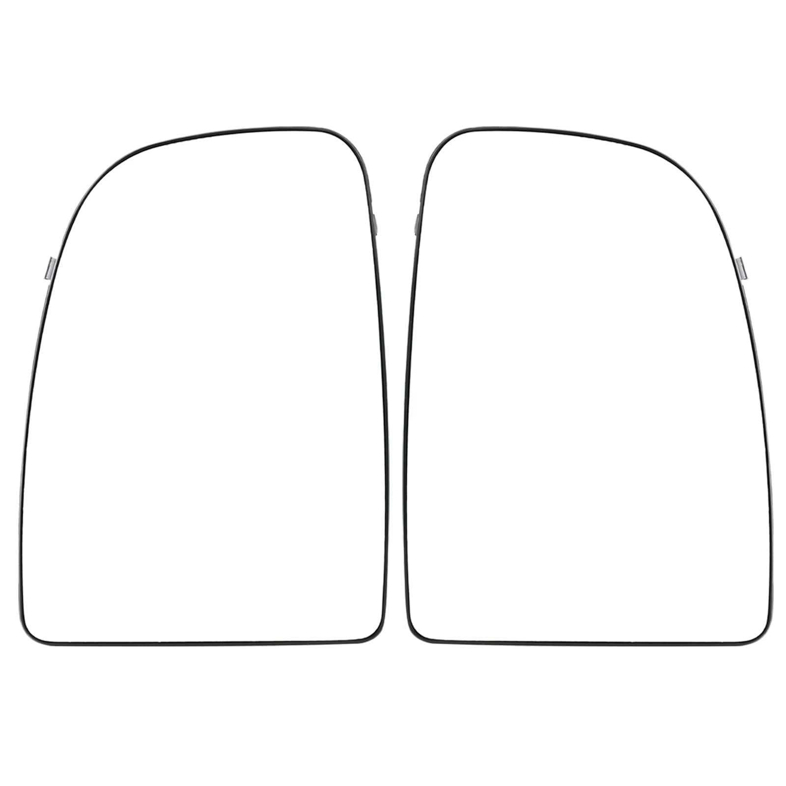 Kompatibel Mit Ram Für ProMaster Van 2013–2022, Auto, Fahrer, Beifahrer, Oberes Und Unteres Rückspiegelglas, Links Und Rechts, Beheiztes Seitenspiegelglas Außenspiegel Spiegelglas(Upper 1 pair) von WUYDKEL