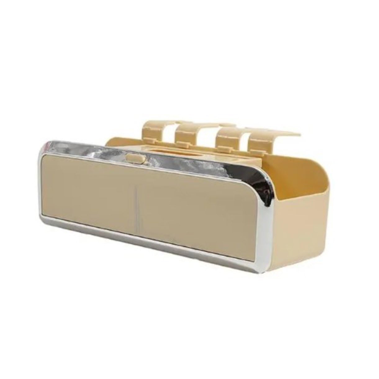 WUYDKEL Auto Getränkehalter Auto-Rücksitz-Organizer Getränkehalter Generische Autositz-Rückenlehne Aufbewahrungsbox Zubehör Für Aufhängen Multifunktionale Kleine Lebensmittel-Tischhaken(Beige) von WUYDKEL