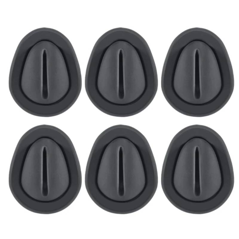 WUYDKEL Auto Getränkehalter Sicherer Getränkestabilisator Für Das Auto, Überlaufschutz, Silikon-Getränkehaltereinsätze, Praktischer Antikollisionsaufkleber, Geräuschreduzierung(Black,6pcs) von WUYDKEL