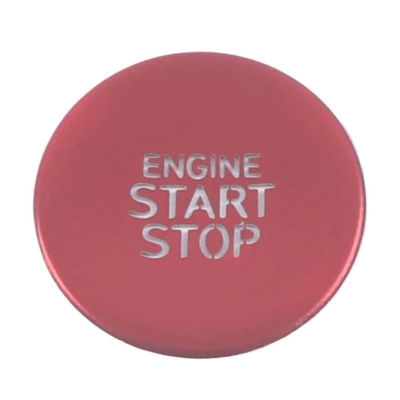 WUYDKEL Auto Innenraum Kompatibel Mit Hyundai Für Elantra Für CN7 2021 2022 Auto Start Stop Engine Push Button Cover Ring Cover Aufkleber Innendekoration(Red) von WUYDKEL