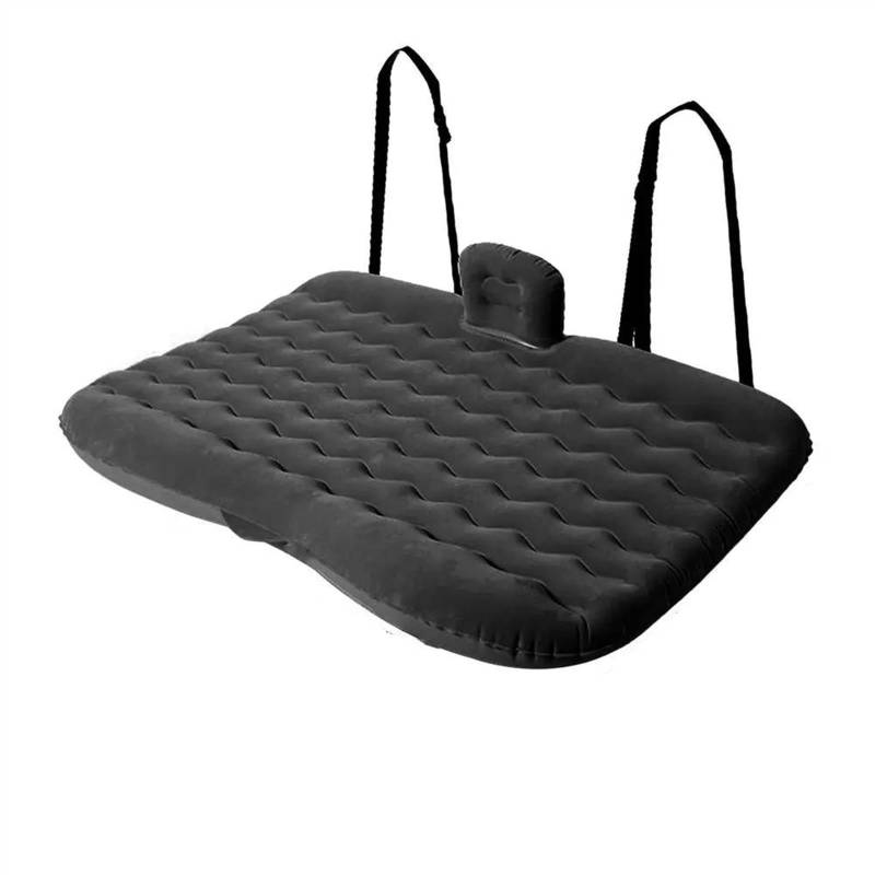 WUYDKEL Auto Matratze Auto Luftmatratze Camping Luftbett Fahrzeug Schlafen Tragbares Auto Aufblasbares Bett Luftbett Mit Luftpumpe Rücksitzbett 130x80CM Autozubehör(Black) von WUYDKEL