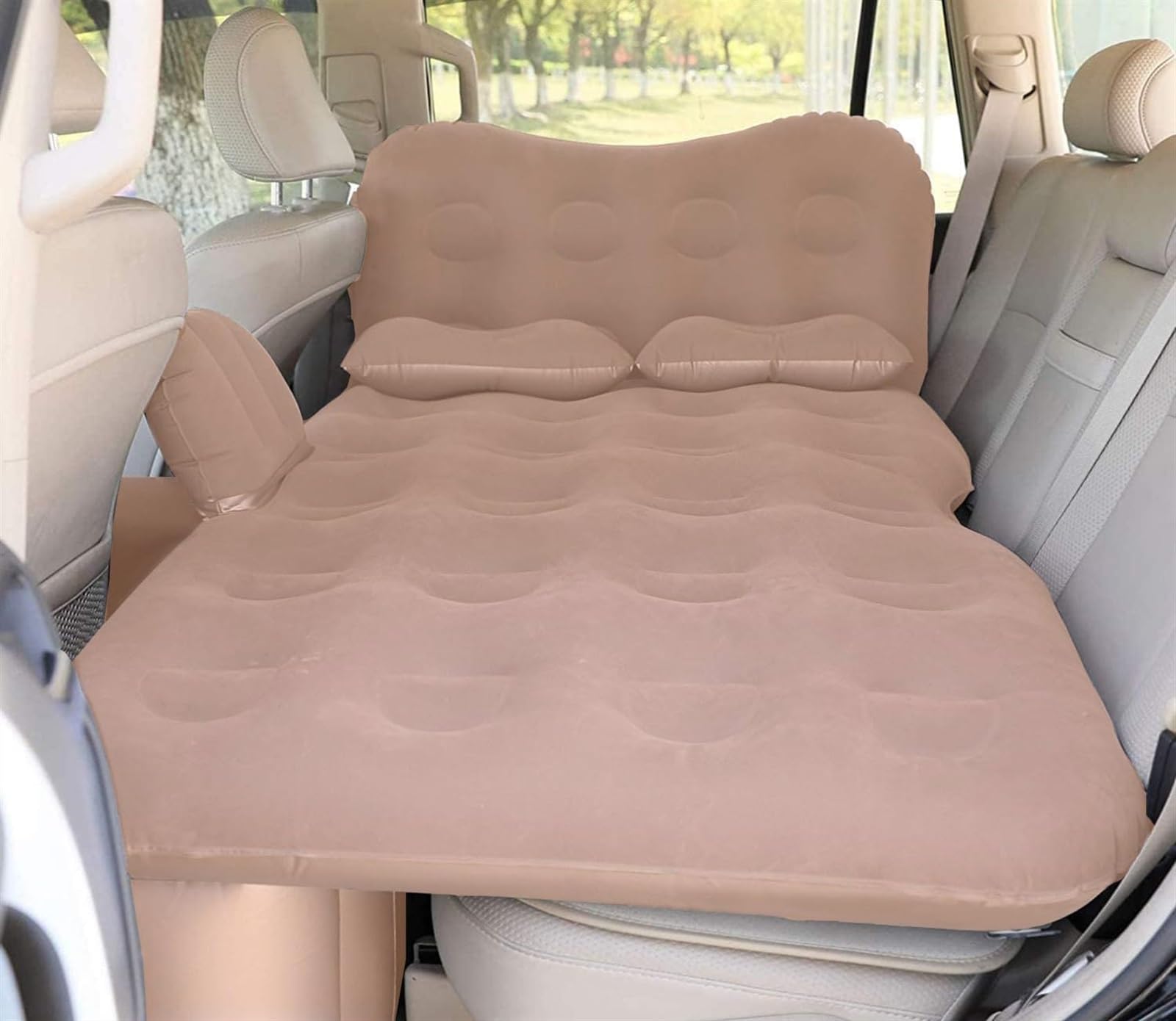 WUYDKEL Auto Matratze Auto Reise Bett Automatische Luft Matratze Isomatte Aufblasbare Rücksitz Bett Outdoor Kissen Camping Sofa Bett Zubehör(color1) von WUYDKEL