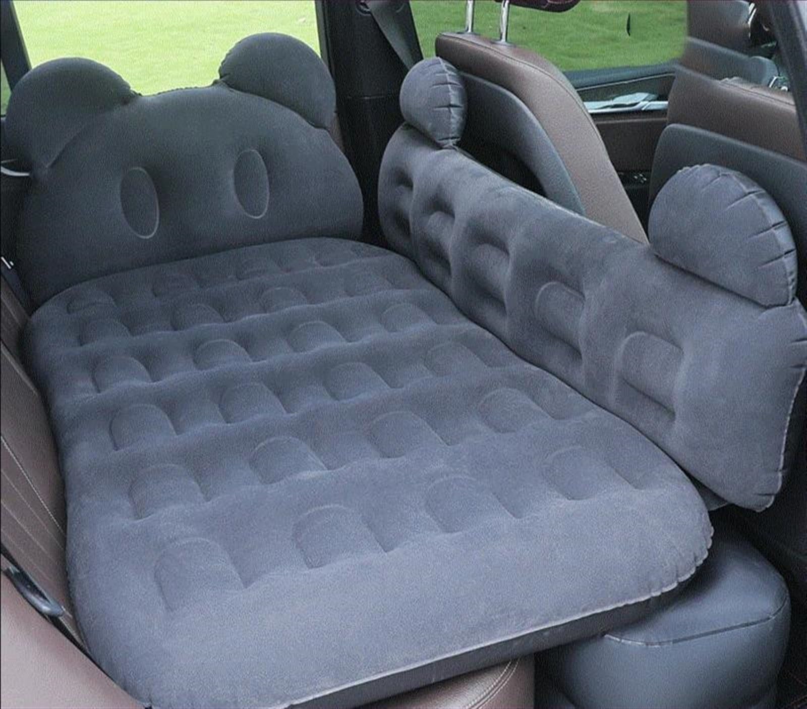 WUYDKEL Auto Matratze Luftbett Auto Hinten Isomatte Zurück Für Sitz Betten Luftkissen Camping Couch Auto Reisebett Luftmatratze Aufblasbares Sofa Liegestuhl(Black) von WUYDKEL