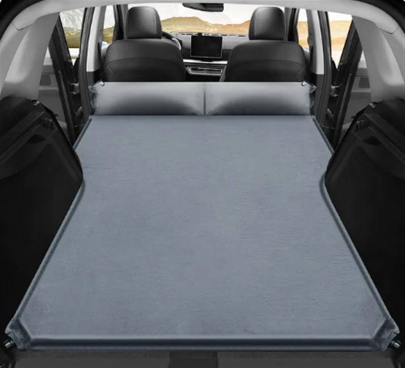 WUYDKEL Auto Matratze SUV MPV Limousine Universal-Luftmatratze Auto-Reisebett Luftbett Selbstfahrendes Reisebett Kofferraum Automatische Aufblasbare Matratze Auto-Innenausstattung(Gray,Size 1) von WUYDKEL