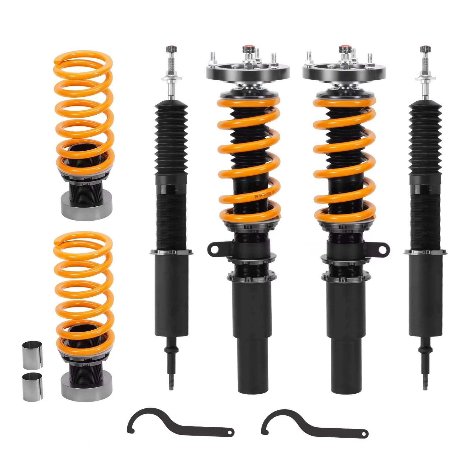 WUYDKEL Fahrwerk Stoßdämpfer Set Kompatibel Mit Für 316i 318i 320i 323i 325i 328i 330i 335i 316d 320d 325d 330d 335d E91 2004-2012 Gewindefahrwerk Fahrwerkssatz Autoteile(Yellow) von WUYDKEL