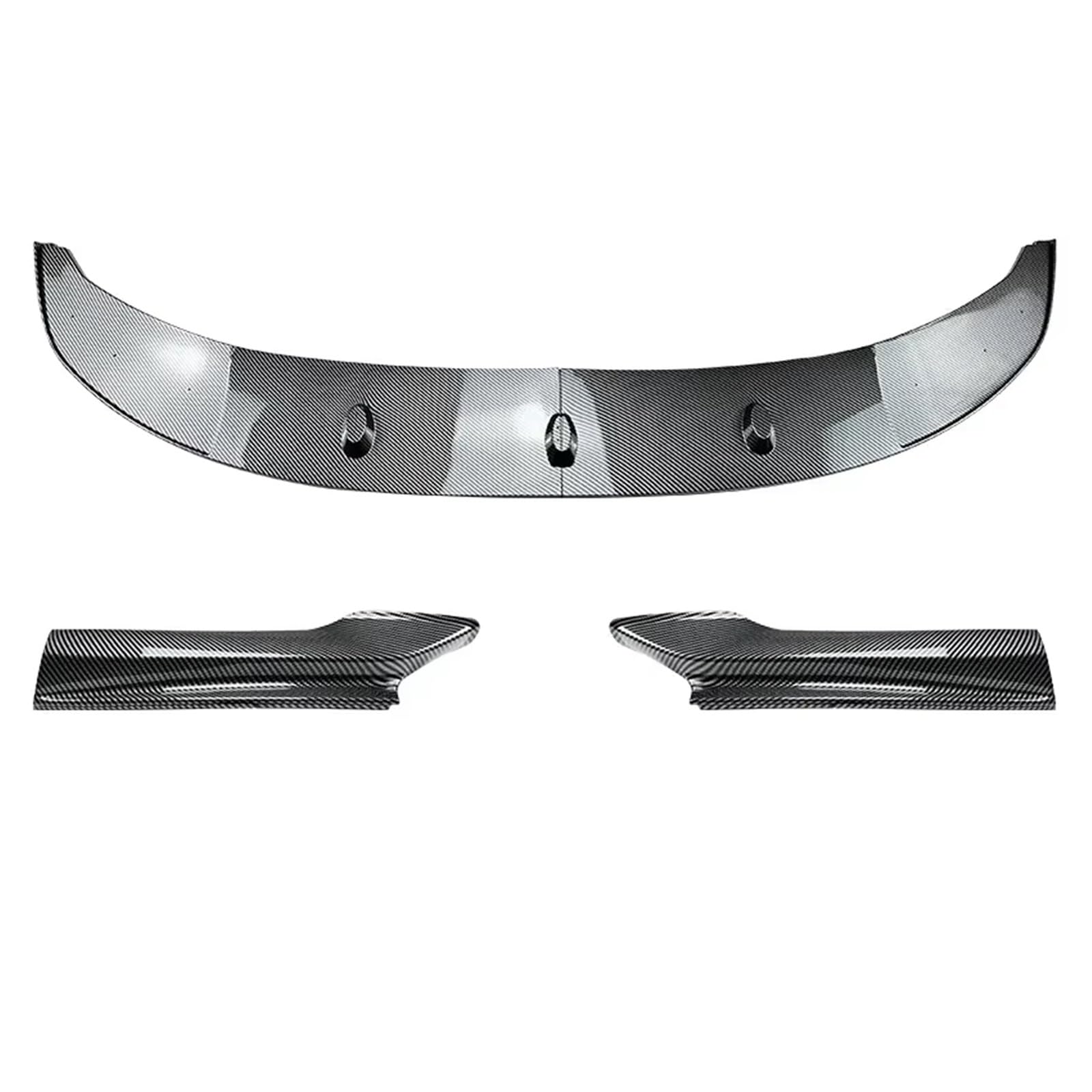 WUYDKEL Heckspoiler Flügel Lip Kompatibel Mit Für F10 F11 2011 2012 2013 2014 2015 2016 2017 Auto-Frontstoßstangen-Lippenkörper-Kit Spoiler-Splitter Stoßstangen-Lippensplitter-Zubehör(Carbon Look) von WUYDKEL