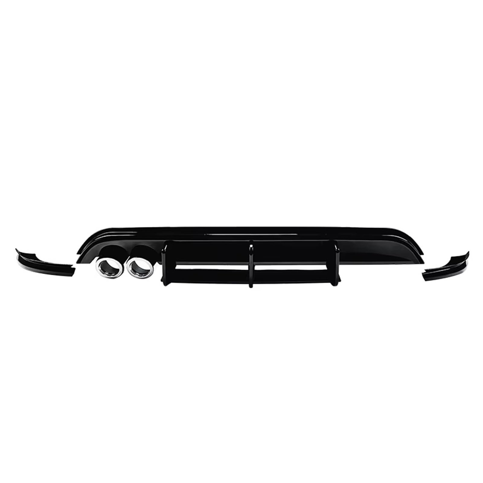 WUYDKEL Heckspoiler Flügel Lip Kompatibel Mit Vw Für Polo MK5 6R 2009 2010 2011 2012 2013 2014 Heckstoßstangenlippe Diffusor Spoiler Splitter Schutz Auto-Styling-Dekoration von WUYDKEL