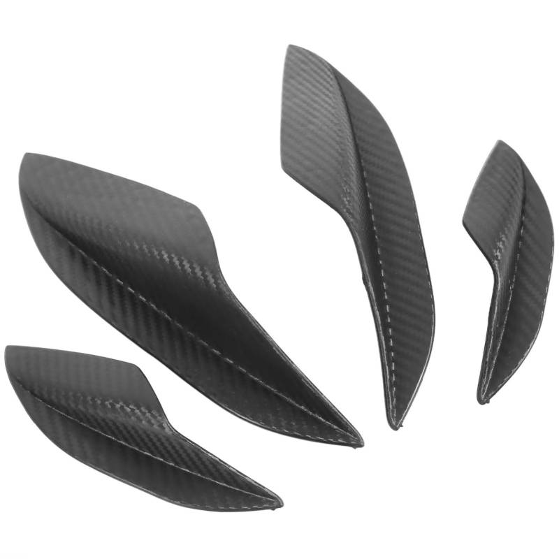 WUYDKEL Heckspoiler Flügel Lip Stoßstange Fin Auto Front Stoßstange Seite Splitter Canards Lip Spoiler Deflektor Außen Modifikation Zubehör Styling Dekoration(Carbon) von WUYDKEL