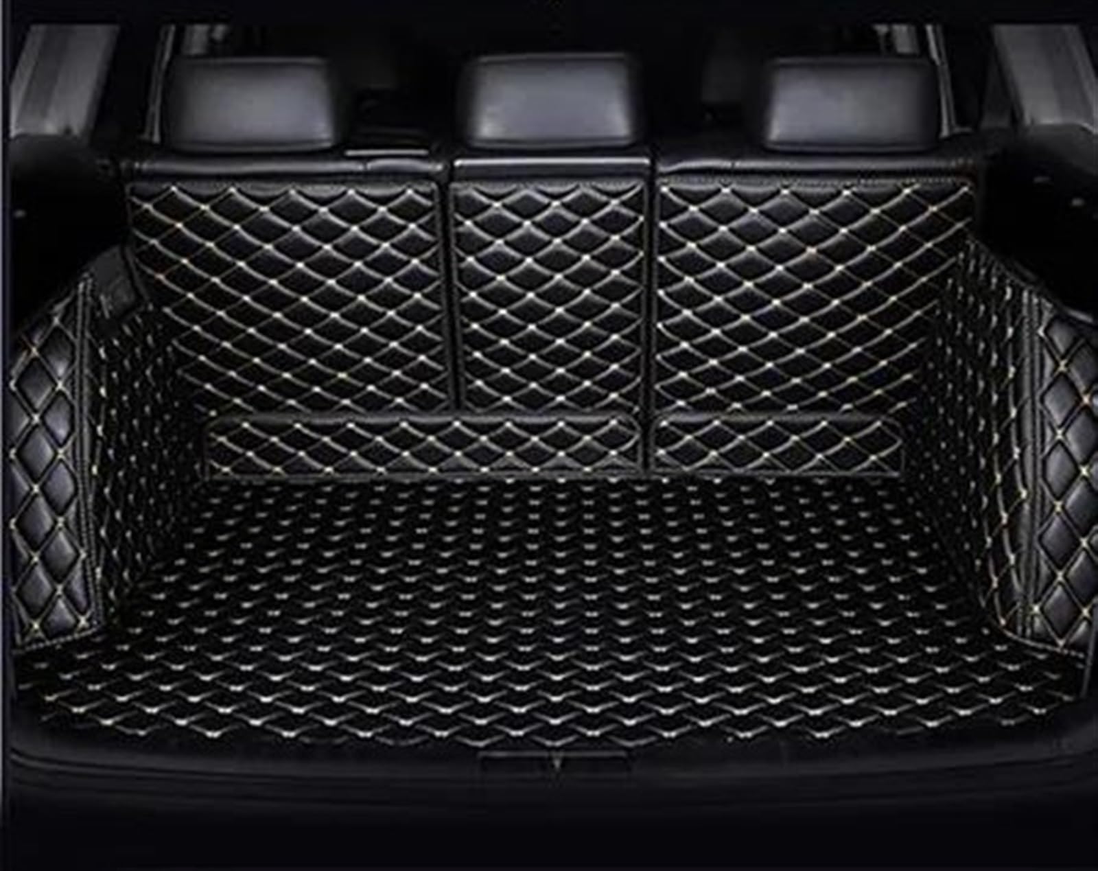 WUYDKEL Kofferraum Schutzmatte Kompatibel Mit A1 A3 A4 B8 B7 B6 B5 A6 C6 C7 A8 A8L Q3 Q5 Q7 Kofferraummatte Auto Styling Wasserdichter Autoteppich Cargo Liner(2) von WUYDKEL