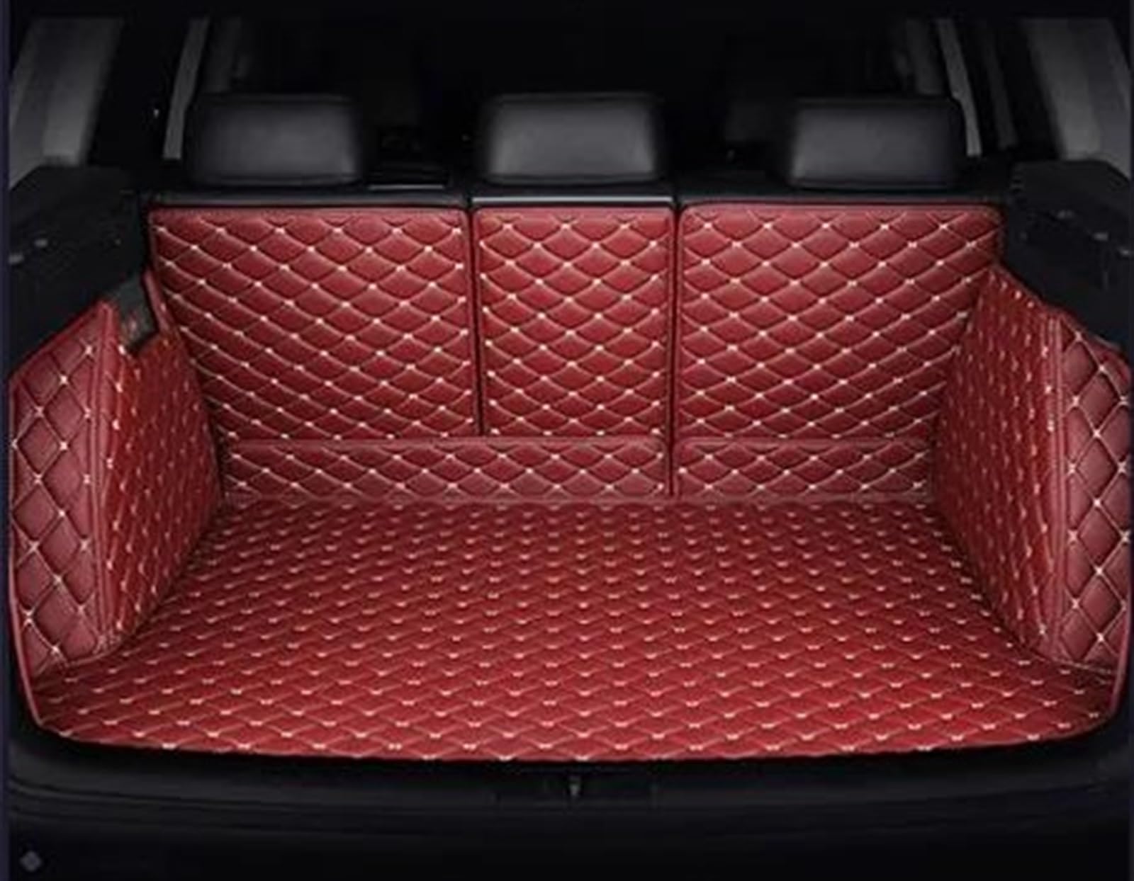 WUYDKEL Kofferraum Schutzmatte Kompatibel Mit A1 A3 A4 B8 B7 B6 B5 A6 C6 C7 A8 A8L Q3 Q5 Q7 Kofferraummatte Auto Styling Wasserdichter Autoteppich Cargo Liner(3) von WUYDKEL