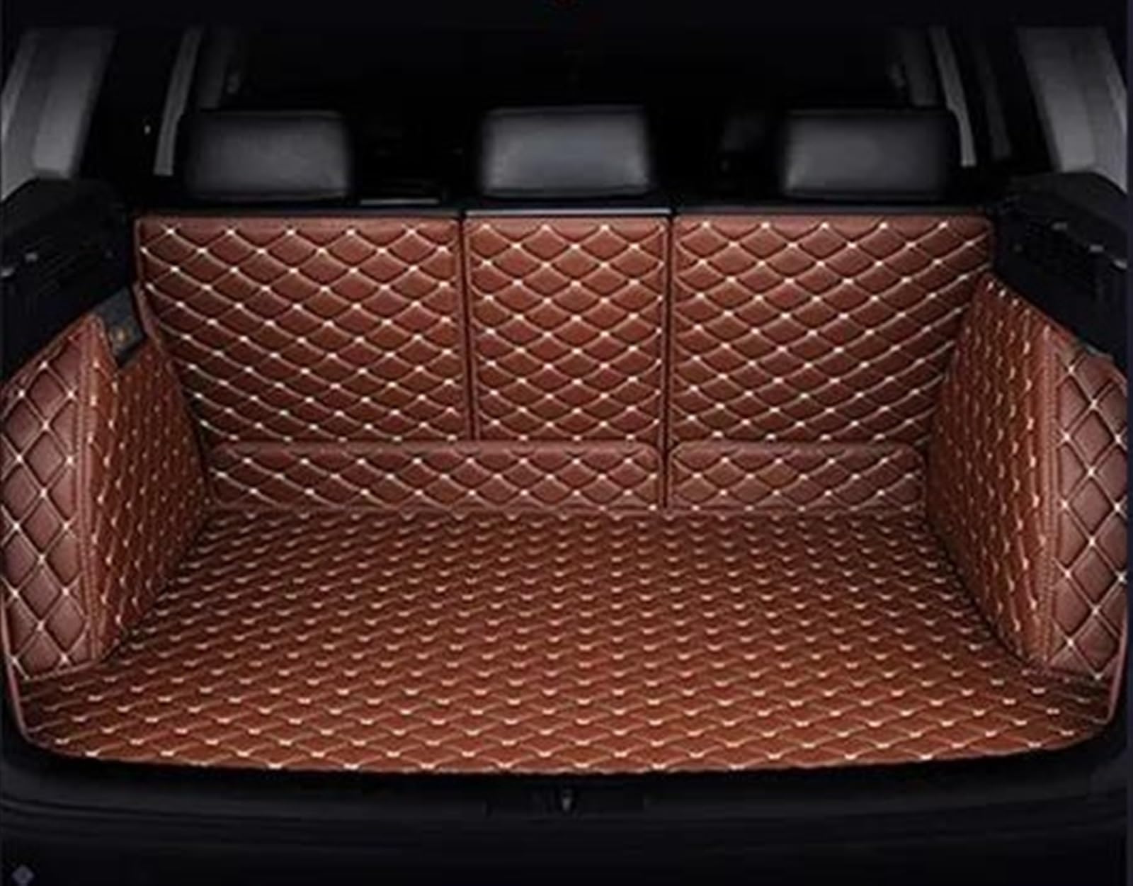 WUYDKEL Kofferraum Schutzmatte Kompatibel Mit A1 A3 A4 B8 B7 B6 B5 A6 C6 C7 A8 A8L Q3 Q5 Q7 Kofferraummatte Auto Styling Wasserdichter Autoteppich Cargo Liner(4) von WUYDKEL