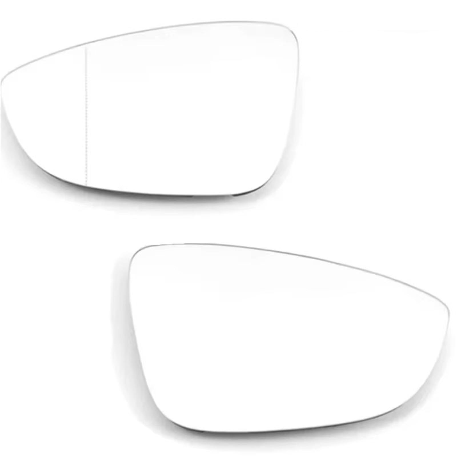 WUYDKEL Kompatibel Mit VW Für Scirocco Für EOS 2009–2017, Auto-Links-Rechts-Seitenflügel-Rückspiegelglas, Beheiztes Rückspiegelglas, Autozubehör Außenspiegel Spiegelglas(1 Pair) von WUYDKEL