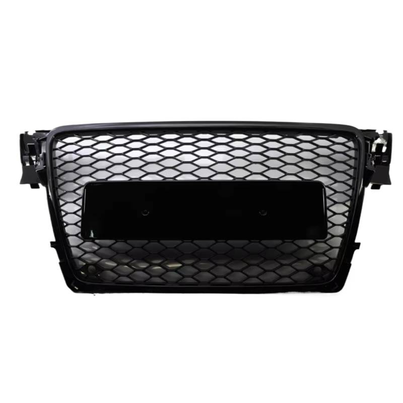 WUYDKEL Kühlergrill Kompatibel Mit A3 A4 B8 B8.5 A5 RS3 RS4 RS5 2008-2022 Auto-Frontstoßstangengrillhaube Wabengittergrill Mit Plattenhalter Autoteile(2008-2012 A4 B8) von WUYDKEL