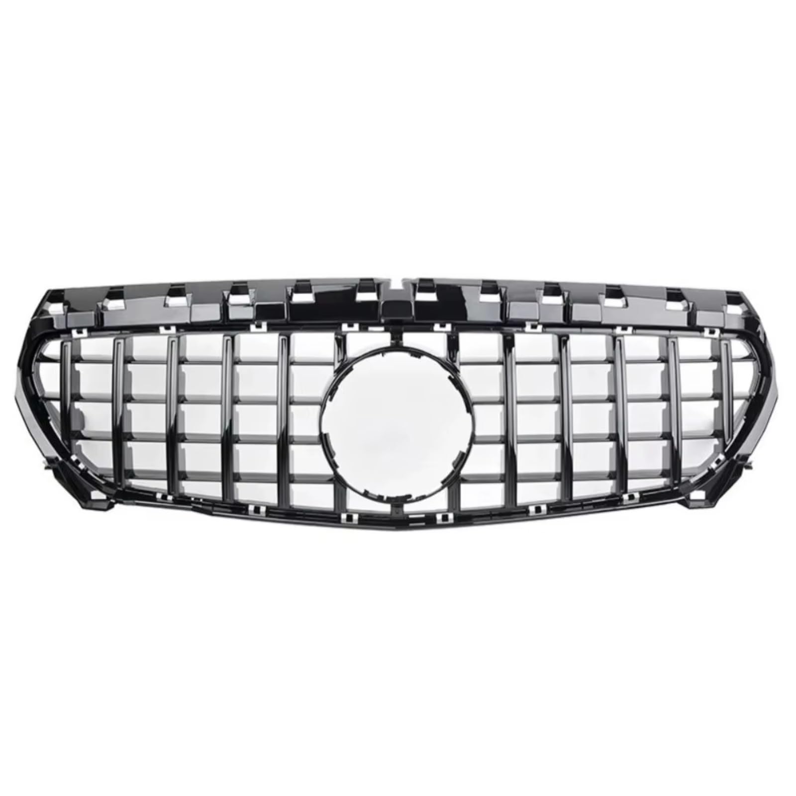 WUYDKEL Kühlergrill Kompatibel Mit Benz Für C117 W117 Für CLA 22014 2015 2016 2017 2018 2019. Auto-Sport-Grill, Einlassgitter, Frontgrill, Stoßstange, Kühlergrill(Black,color1) von WUYDKEL