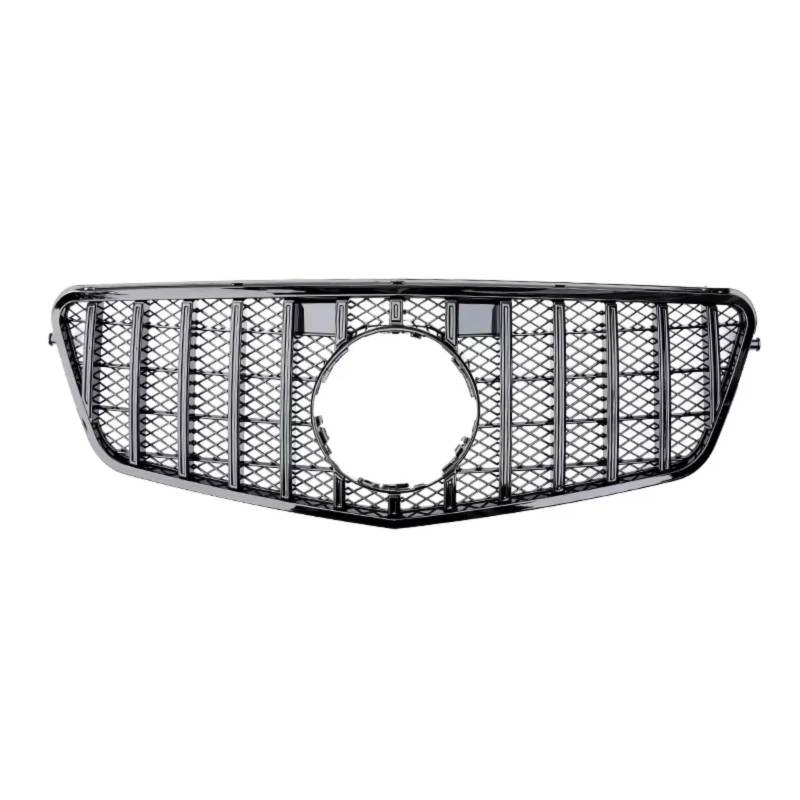 WUYDKEL Kühlergrill Kompatibel Mit Benz Für W212 E-Klasse 2009 2010 2011 2012 2013 2014 2015. Auto-Front-Racing-Grill, Stoßstangen-Mittelgitter-Grill, Autozubehörteile(Black,Gt 08-13) von WUYDKEL