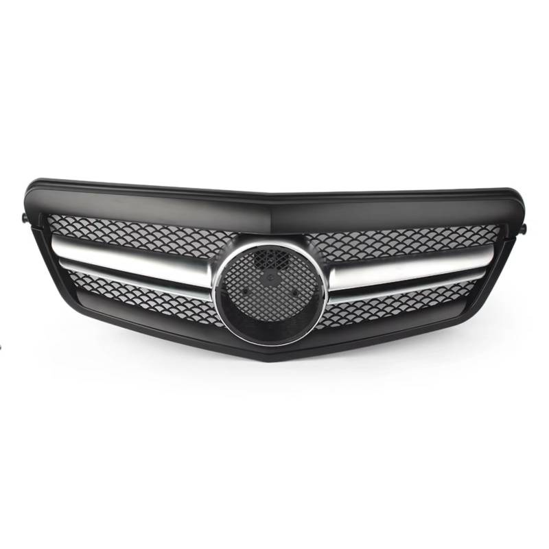 WUYDKEL Kühlergrill Kompatibel Mit Benz Für W212 E-Klasse 2010 2011 2012 2013, Auto-Frontgrill, Sport-Stil, Kühlergrill, Mattschwarz, Frontstoßstange, Kühlergrill von WUYDKEL