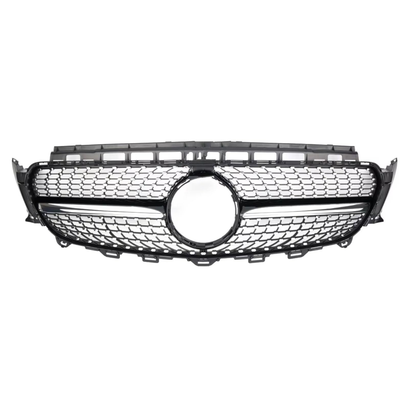 WUYDKEL Kühlergrill Kompatibel Mit Benz Für W213 C238 2016 2017 2018 2019 Für E180 E200 E220 E300 E350 E400 E450 Auto-Frontstoßstange Renngitter Frontgrill(Black,Diamonds) von WUYDKEL