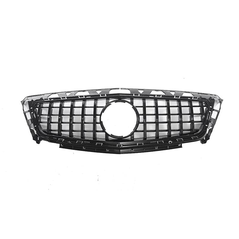 WUYDKEL Kühlergrill Kompatibel Mit Benz Für W218 CLS63 CLS63 Für AMG 2012 2013 2014 Auto-Frontgrill GT-Stil Grill Obere Stoßstangenhaube Mesh Grid Grill Autoteile(Black) von WUYDKEL