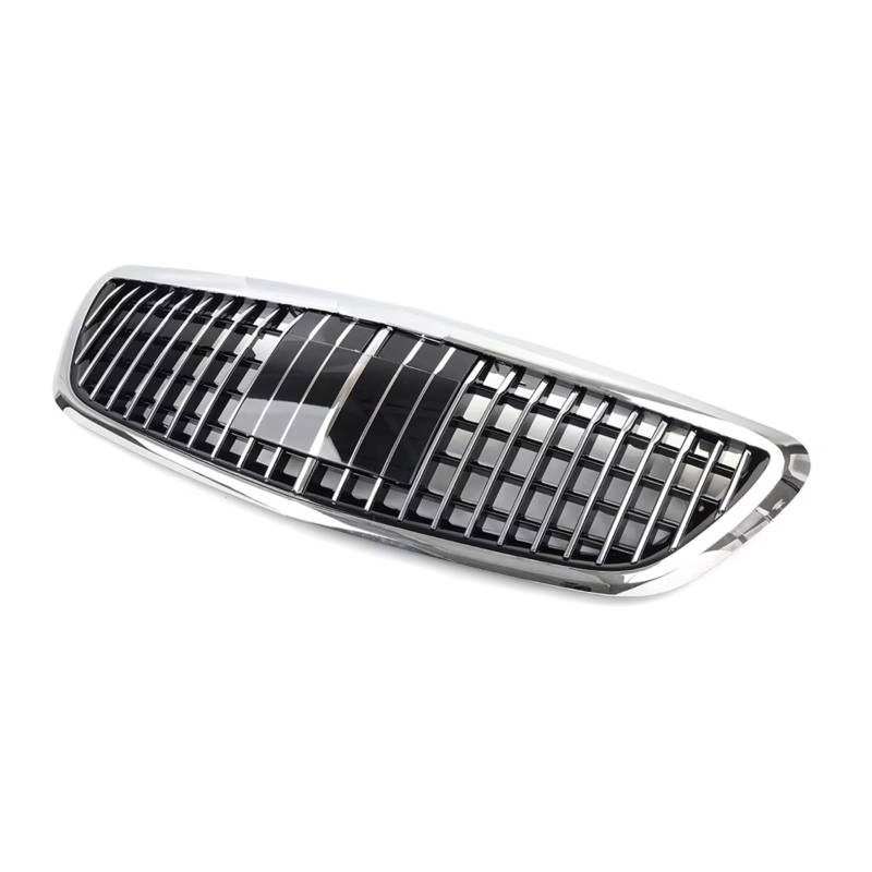 WUYDKEL Kühlergrill Kompatibel Mit Benz Für W222 S-Klasse S450 S550 S600 2014 2015 2016 2017 2018 2019 2020, Auto-Frontstoßstange, Kühlergrill, Renngitter(with Acc) von WUYDKEL