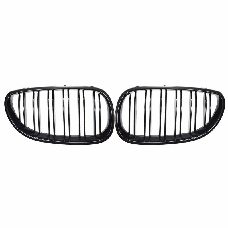 WUYDKEL Kühlergrill Kompatibel Mit Für E60 E61 M5 520I 535I 550I 2003–2010, Auto-Frontnieren-Stoßstangengrill, Glänzend Schwarzer Grill, Racing-Frontgrill 51137065701 von WUYDKEL