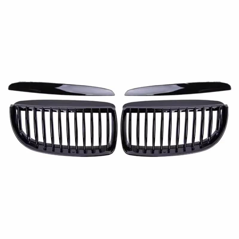 WUYDKEL Kühlergrill Kompatibel Mit Für E90 E91 3er-Serie 323I 328I 335I 330I 325I 2005 2006 2007 2008 Auto-Frontstoßstange Nierengitter Renngrill Glänzend Schwarz von WUYDKEL