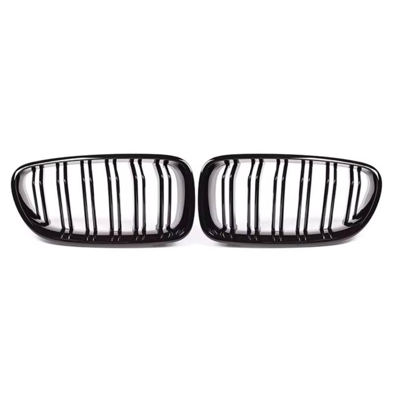 WUYDKEL Kühlergrill Kompatibel Mit Für F10 F11 F18 520 523 525 520d 530d 540i 5 Series 2010–2017, Auto-Frontnierengrill, Racing-Grill, Glänzend Schwarze Gitter von WUYDKEL