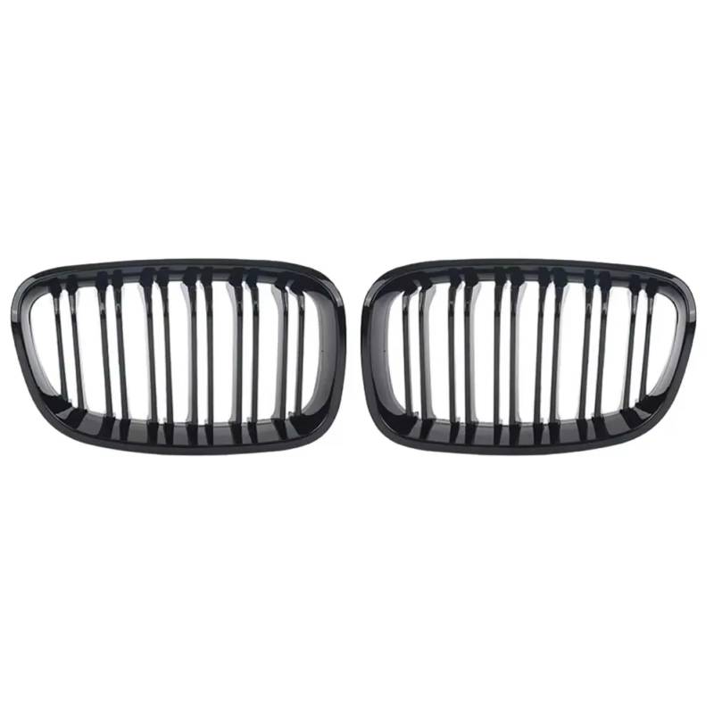 WUYDKEL Kühlergrill Kompatibel Mit Für F20 F21 114i 116i 125i 130i 2011 2012 2013 2014, Auto-Frontstoßstange, Nierengitter, Haube, Kühlergrill, Auto-Styling(Gloss Black) von WUYDKEL