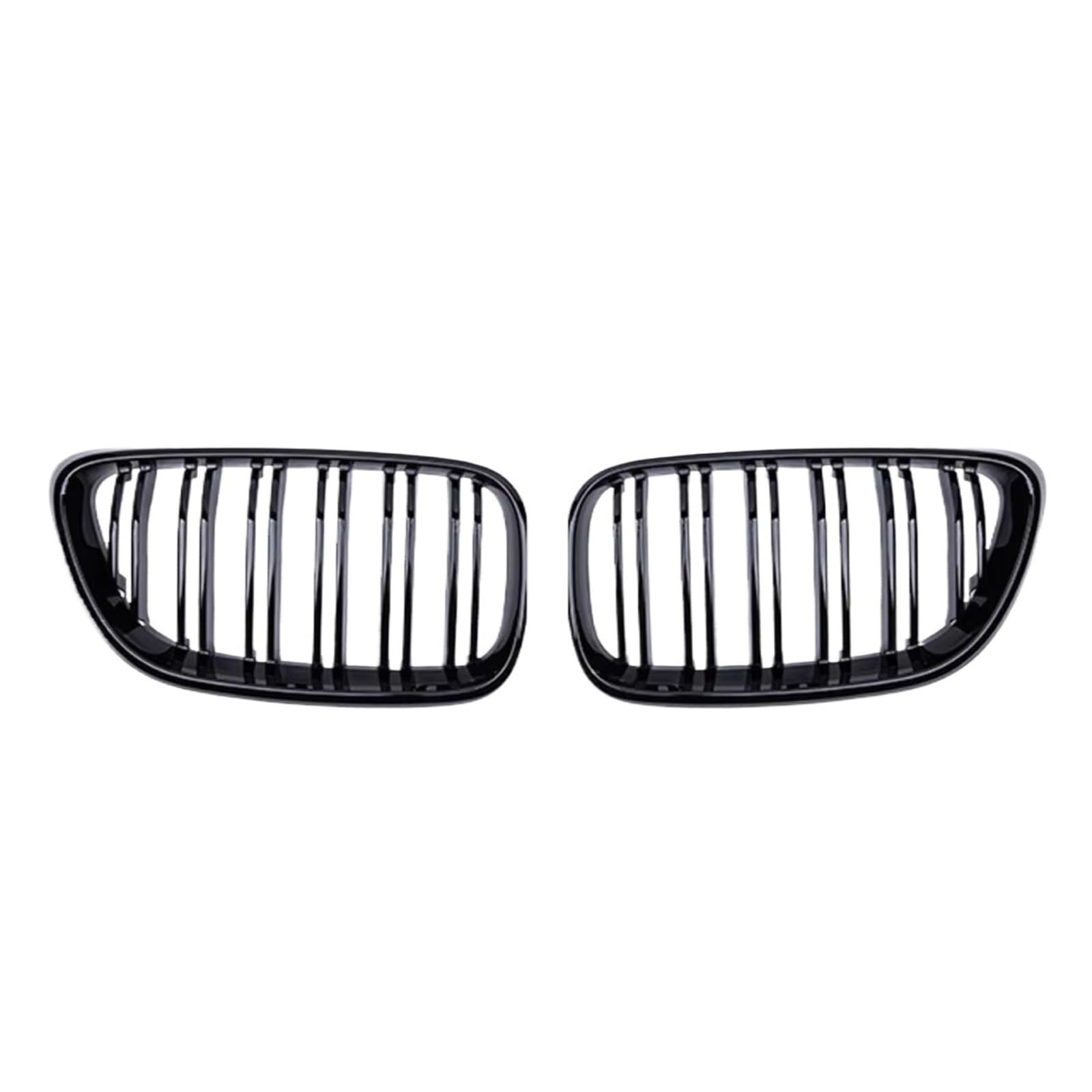 WUYDKEL Kühlergrill Kompatibel Mit Für F22 F23 F87 M2 2 Series 2016 2017 2018 2019 2020 2021 2022 2023 Frontstoßstange Nierengrill Dual Slat Grills Racing Grille(Glossy Black) von WUYDKEL