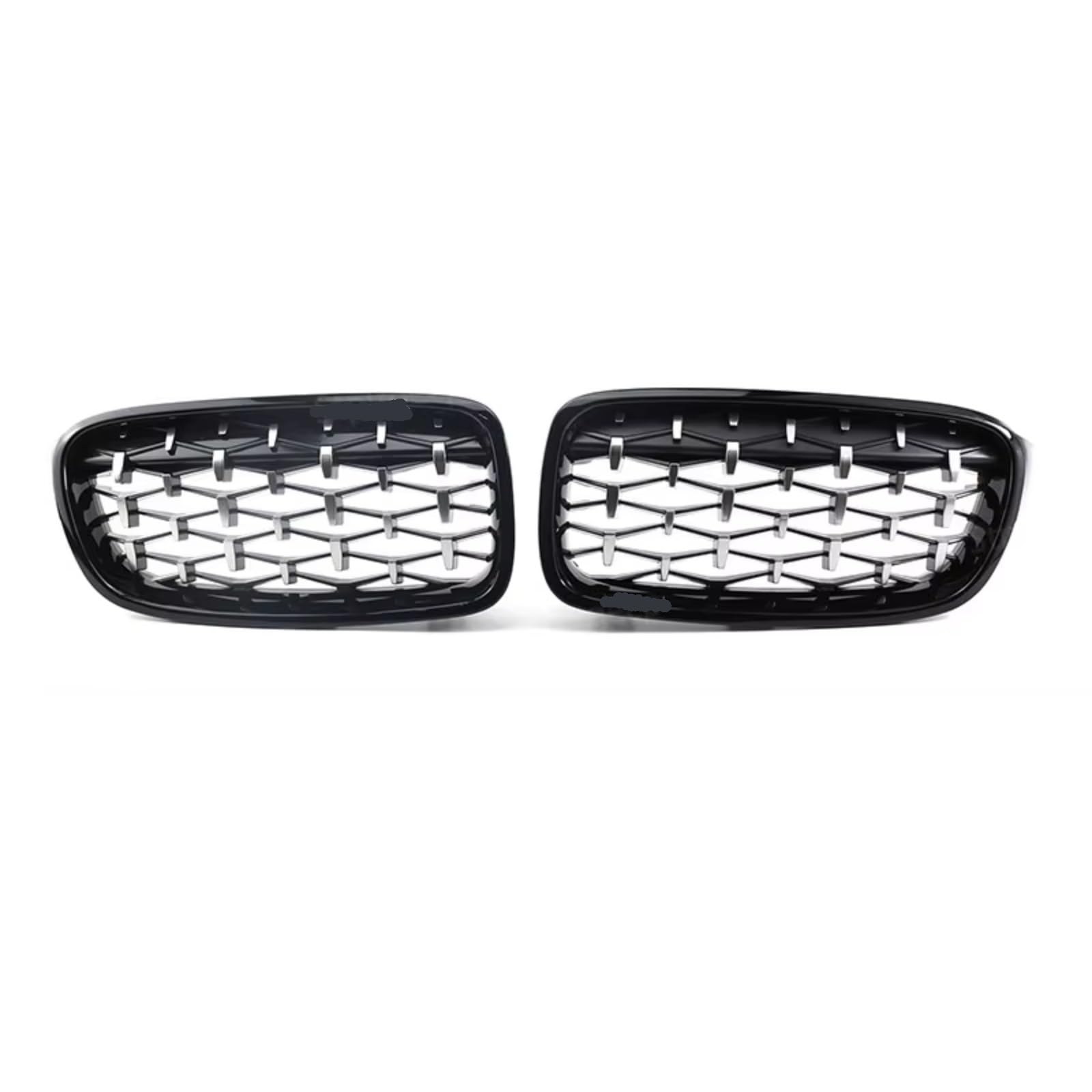 WUYDKEL Kühlergrill Kompatibel Mit Für F30 F31 F35 3er 2011 2012 2013 2014 2015 2016 2017 2018 2019 Auto-Frontstoßstange Diamond Grill Racing Sport Grille(Black+Sliver) von WUYDKEL