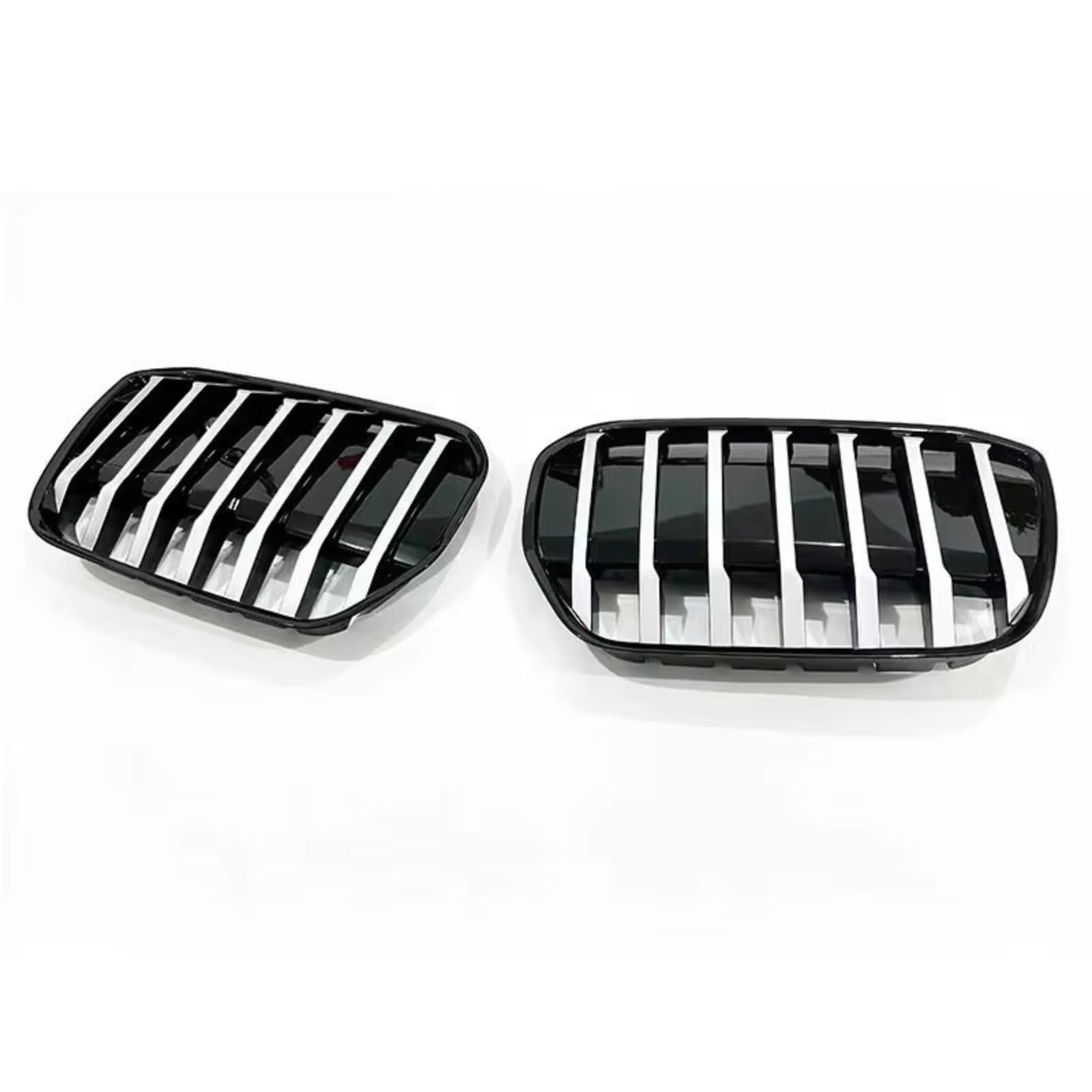 WUYDKEL Kühlergrill Kompatibel Mit Für G08 IX3 2020 2021 2022 2023, Auto-Lufteinlassgitter, Vorderes Nierengitter, Bodykit, Tuning, Auto-Frontstoßstange, Renngitter(Silver) von WUYDKEL