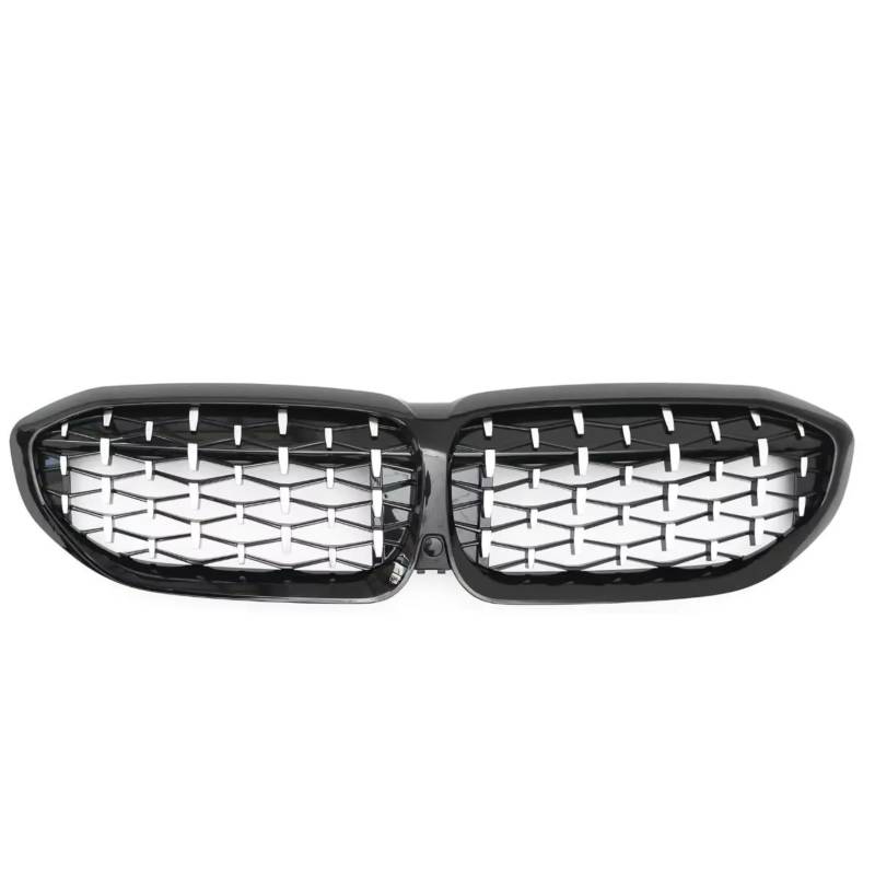 WUYDKEL Kühlergrill Kompatibel Mit Für G20 3er G20 G21 G28 2019 2020 2021 2022 Frontstoßstange Nierenhaubengrill Renngitter Diamond Meteor Style Grill(Diamond-Chrome Black) von WUYDKEL