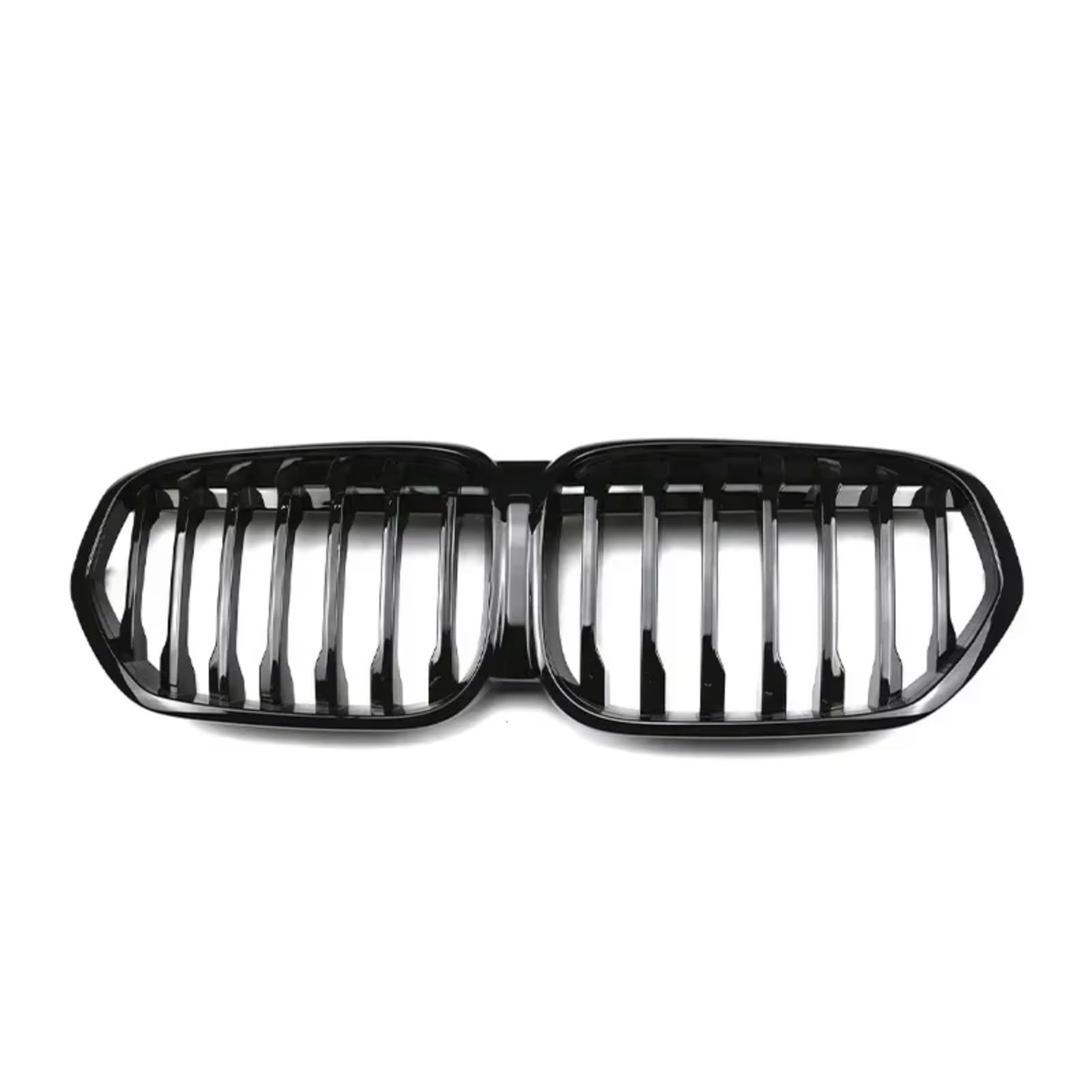 WUYDKEL Kühlergrill Kompatibel Mit Für X1-Serie Für F48 F49 2019 2020 2021 2022 Auto-Frontnieren-Stoßstangengrill Einzel-Doppellamellengrill Autozubehör(Gloss Black,Single) von WUYDKEL