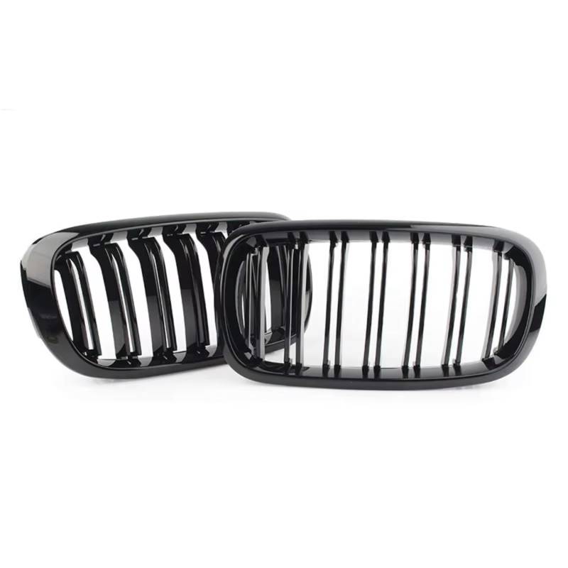 WUYDKEL Kühlergrill Kompatibel Mit Für X5 F15 X6 F16 X5M F85 X6M F86 2013-2019 Auto Glanz Schwarz Front Nieren Stoßstange Kühlergrill Doppel Lamellen Sport Grill Zubehör von WUYDKEL