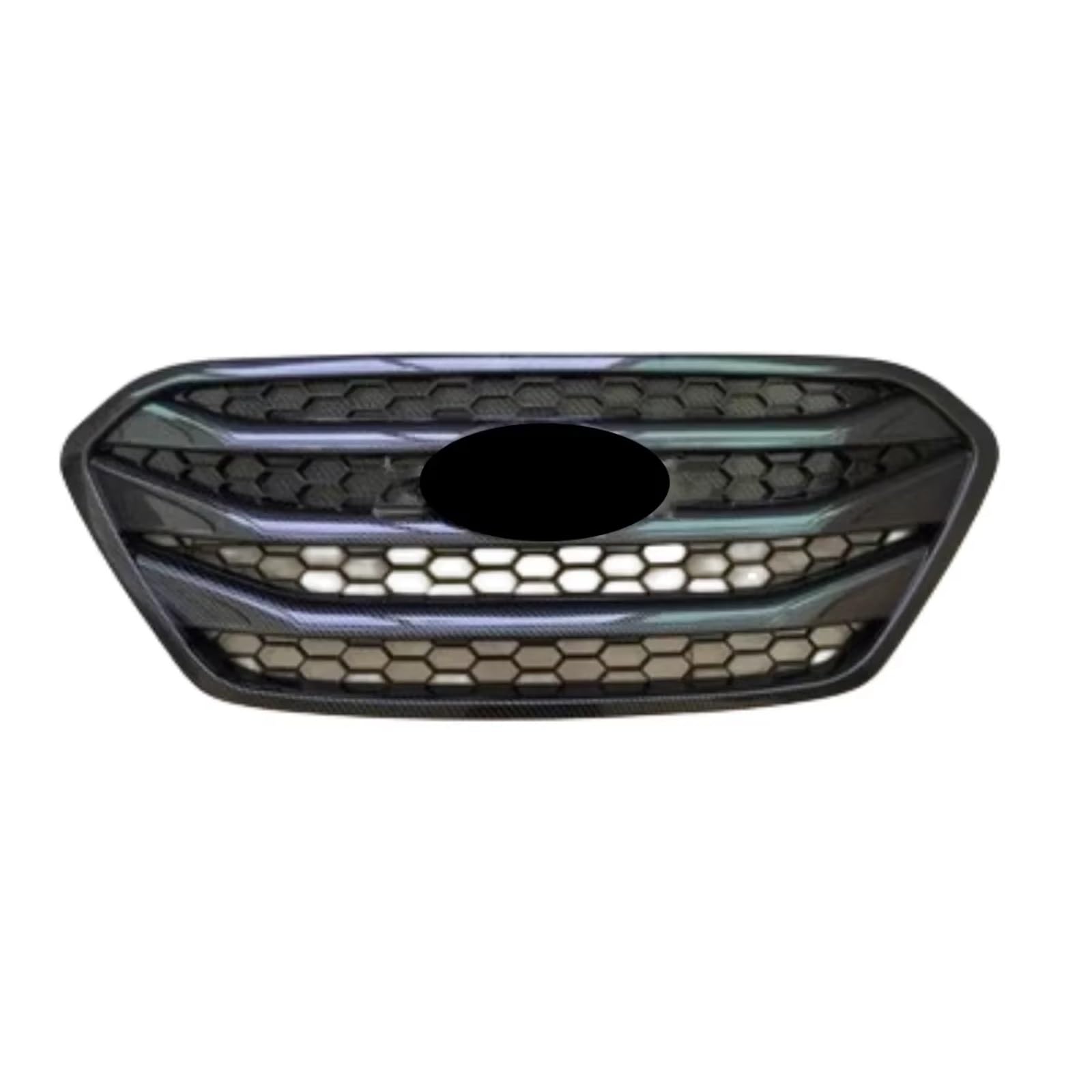 WUYDKEL Kühlergrill Kompatibel Mit Hyundai Für Ix35 2013 2014 2015, Auto-Frontstoßstangengrill, Kühlergrillgitter, Obere Stoßstangenhaube, Kühlergrill, Renngitter(Carbon Fiber) von WUYDKEL