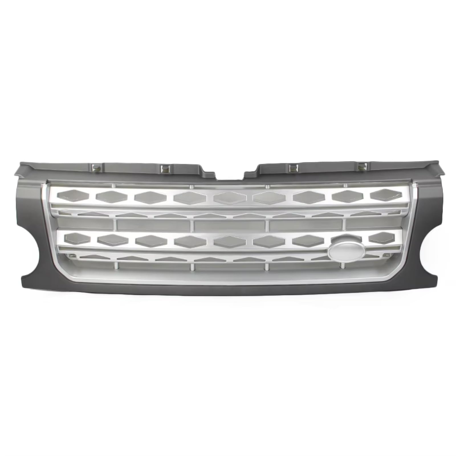 WUYDKEL Kühlergrill Kompatibel Mit Land Für Rover Für Discovery LR3 2005 2006 2007 2008 2009. Auto-Frontgrill, Auto-Nieren-Stoßstangen-Haubengrill, Oberer Kühlergrill(Gray) von WUYDKEL