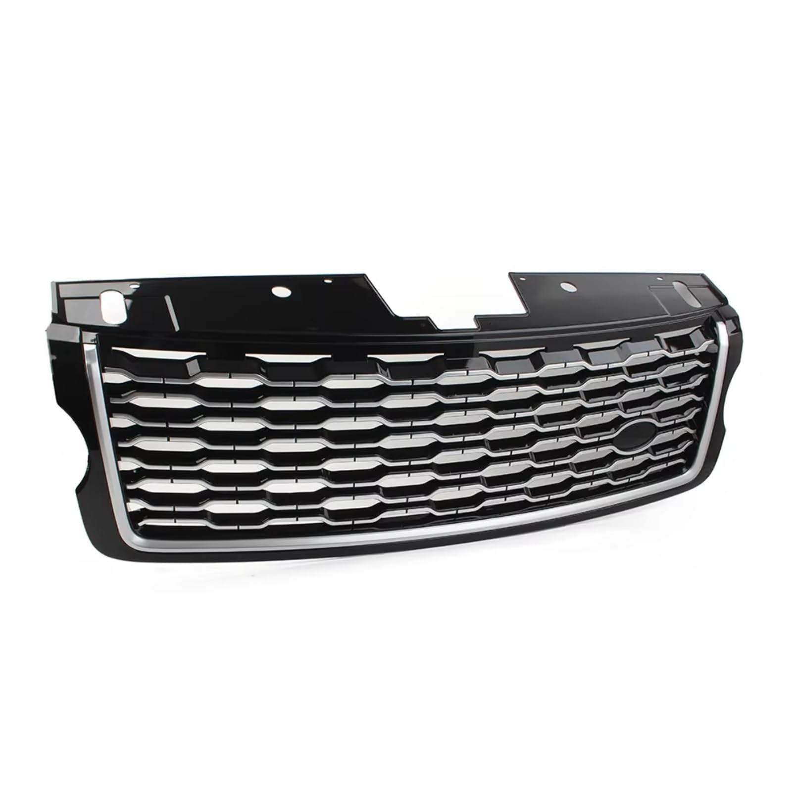 WUYDKEL Kühlergrill Kompatibel Mit Land Für Rover Für Range Für Rover Für Vogue L405 2013 2014 2015 2016 2017 Auto-Frontstoßstange Oberer Grill Mesh-Gitter LR098084(Silver Black) von WUYDKEL