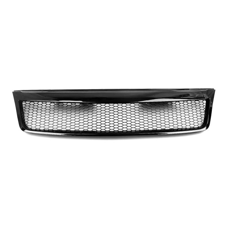 WUYDKEL Kühlergrill Kompatibel Mit Subaru Für Forester 2009 2010 2011 2012 2013, Auto-Frontgrill, Renngrill, Obere Stoßstangenhaube, Netzgitter-Grill, Autozubehör(Gloss Black) von WUYDKEL