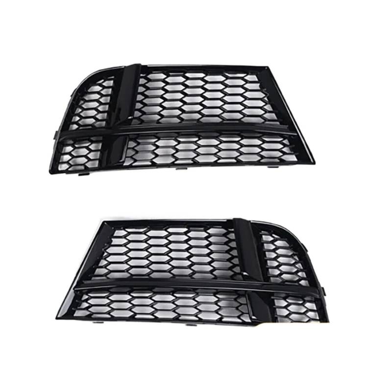 WUYDKEL Nebelscheinwerfer Gitters Kompatibel Mit Für A3 8V 2017 2018 2019 Frontstoßstange Nebelscheinwerfer Grillabdeckung Auto Nebelscheinwerfer Racing Grille 8V3807681AB 1 Paar von WUYDKEL