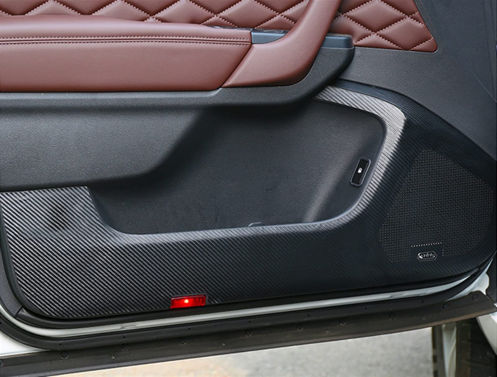 WUYDKEL Tür-Anti-Kick-Panel Kompatibel Mit Haval H9 2019 2020 2021 2022 Auto-Innentür-Schutz-Kick-Pad Anti-Kick-Panel-Schutzaufkleber von WUYDKEL