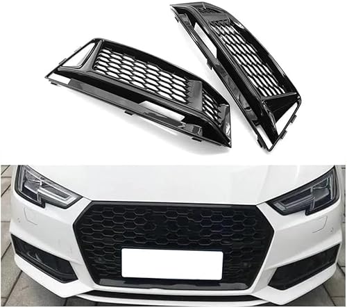 Front Stoßstange Kühlergrill für Audi S4 A4 B9 S-Line 2016-2018, Auto Frontgrill Vorderen Stoßfänger Grill Lufteinlass Kühlerschutz Kühlergrill von WUYJUN