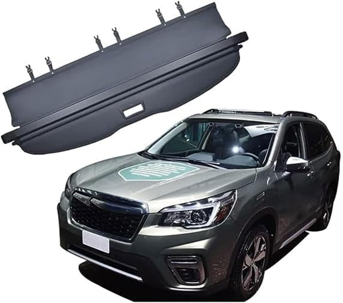 Kofferraumabdeckung Vorhang für Subaru Forester Manual 2013 2014 2015 2016 2017 2018, Hintere Kofferraum Hutablage Schattenschutz PrivatsphäRe Vorhang ZubehöR. von WUYJUN