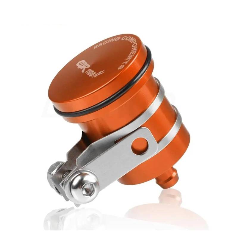 WUYUEY Ölbecher Bremsbehälter FÜR HON&DA CBR1100XX CBR 1100 XX 1997-2007 CBR 1100XX Motorrad Hinten Brems Flüssigkeit Reservoir Kupplung Tank Öl Tasse Aluminium(Orange) von WUYUEY