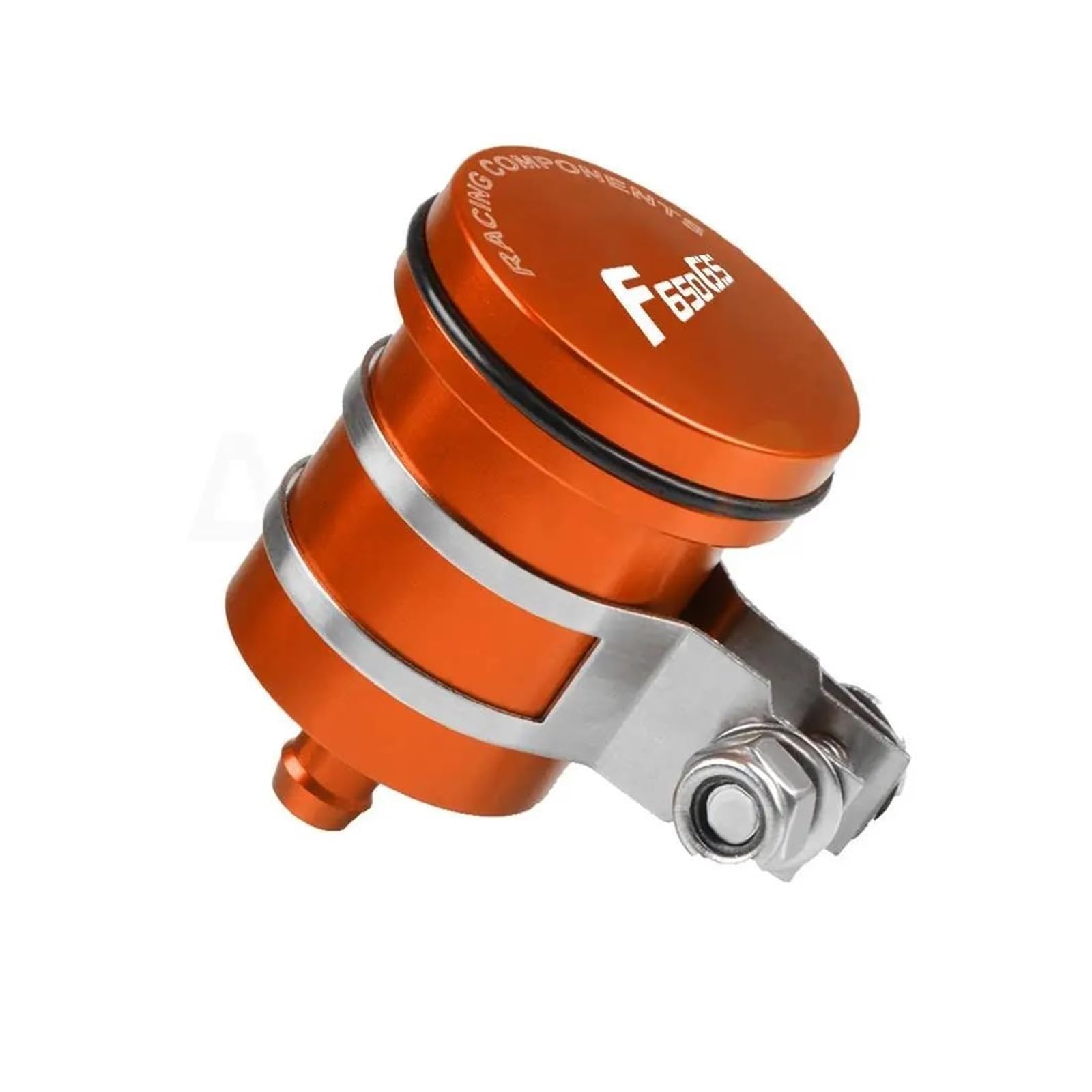 WUYUEY Ölbecher Bremsbehälter Für BM&W F650GS F 650 GS 2008-2017 Motorrad Hinterradbremsflüssigkeitsbehälter Kupplungsbehälter Ölbecher Aluminium(Orange) von WUYUEY