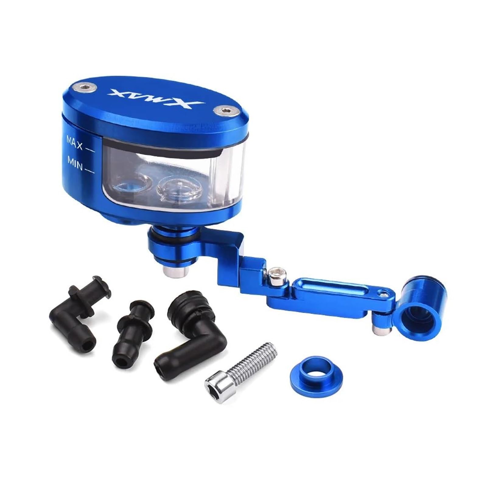 WUYUEY Ölbecher Bremsbehälter Für YA&MAHA XMAX300 XMAX400 Xmax X-MAX 125 250 300 Motorrad Motorrad Bremse Kupplung Tank Zylinder Flüssigkeit Öl Reservoir Tasse(Blau,B) von WUYUEY